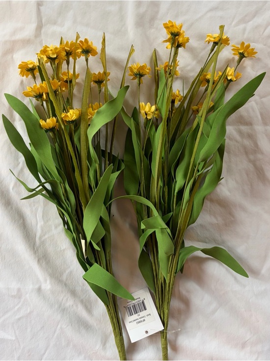 Other - Lot of 12 (Twelve) Decorative Floral Stems - Coreopsis Flower - Home Accents